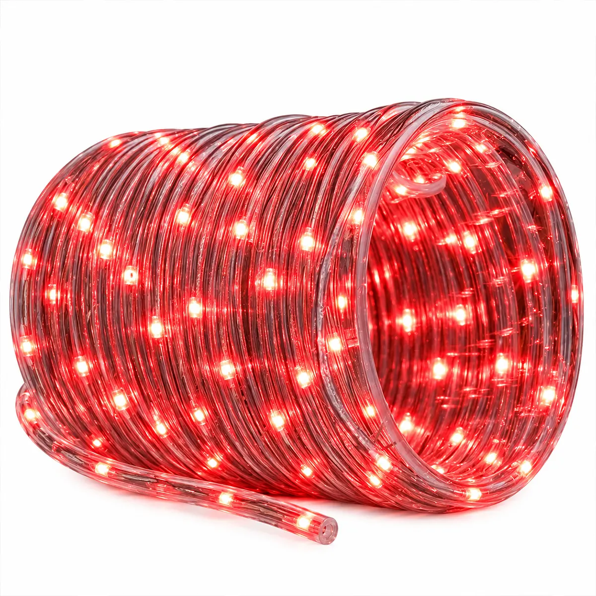 crveno_praznicno_led_crevo_10m Crveno praznično LED crevo 10m sa stabilnim svetlom za veselu novogodišnju dekoraciju prostora