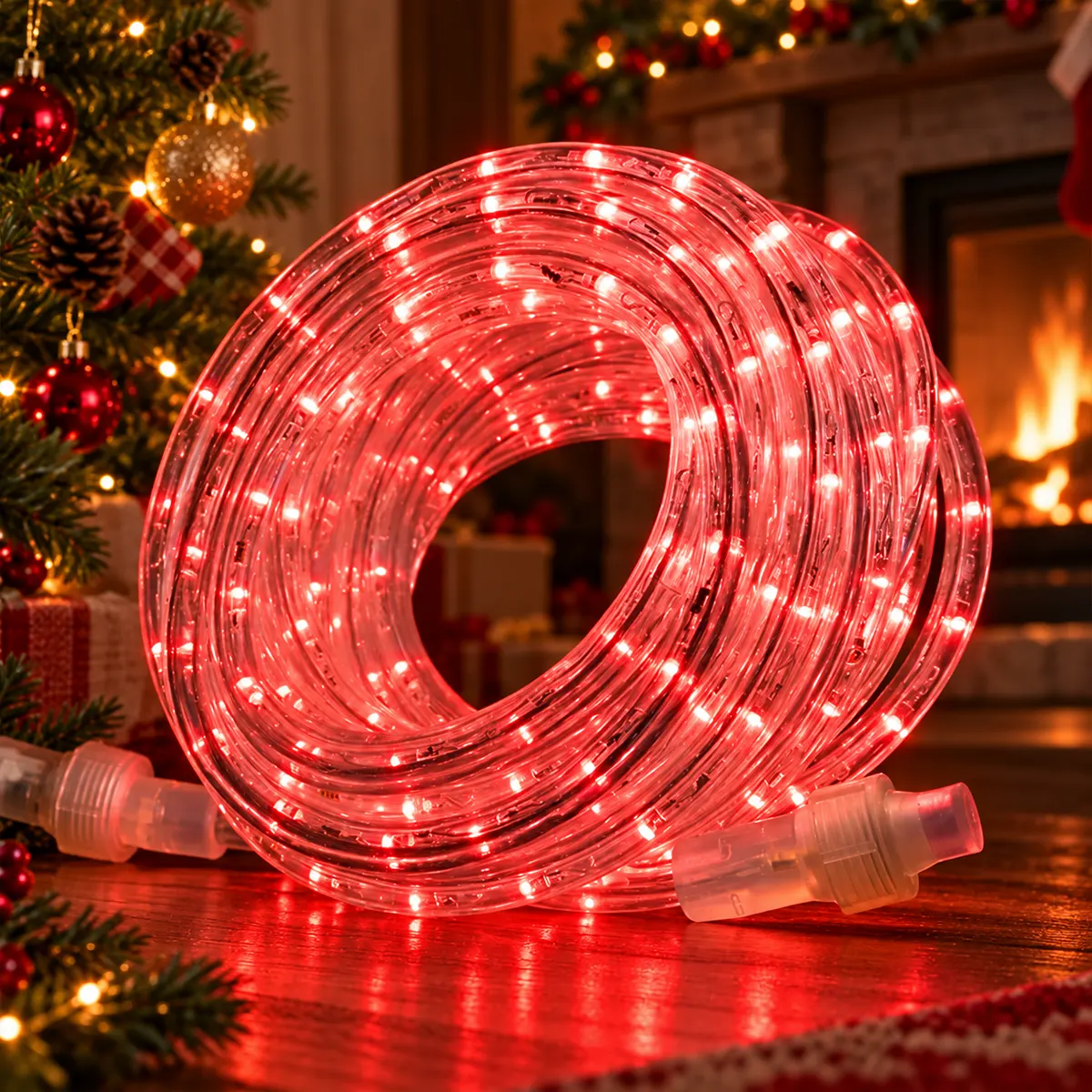 led_crevo_sa_crvenim_svetlom_20m_dekoracija Praznično svetleće crevo CRVENE sijalice 20m