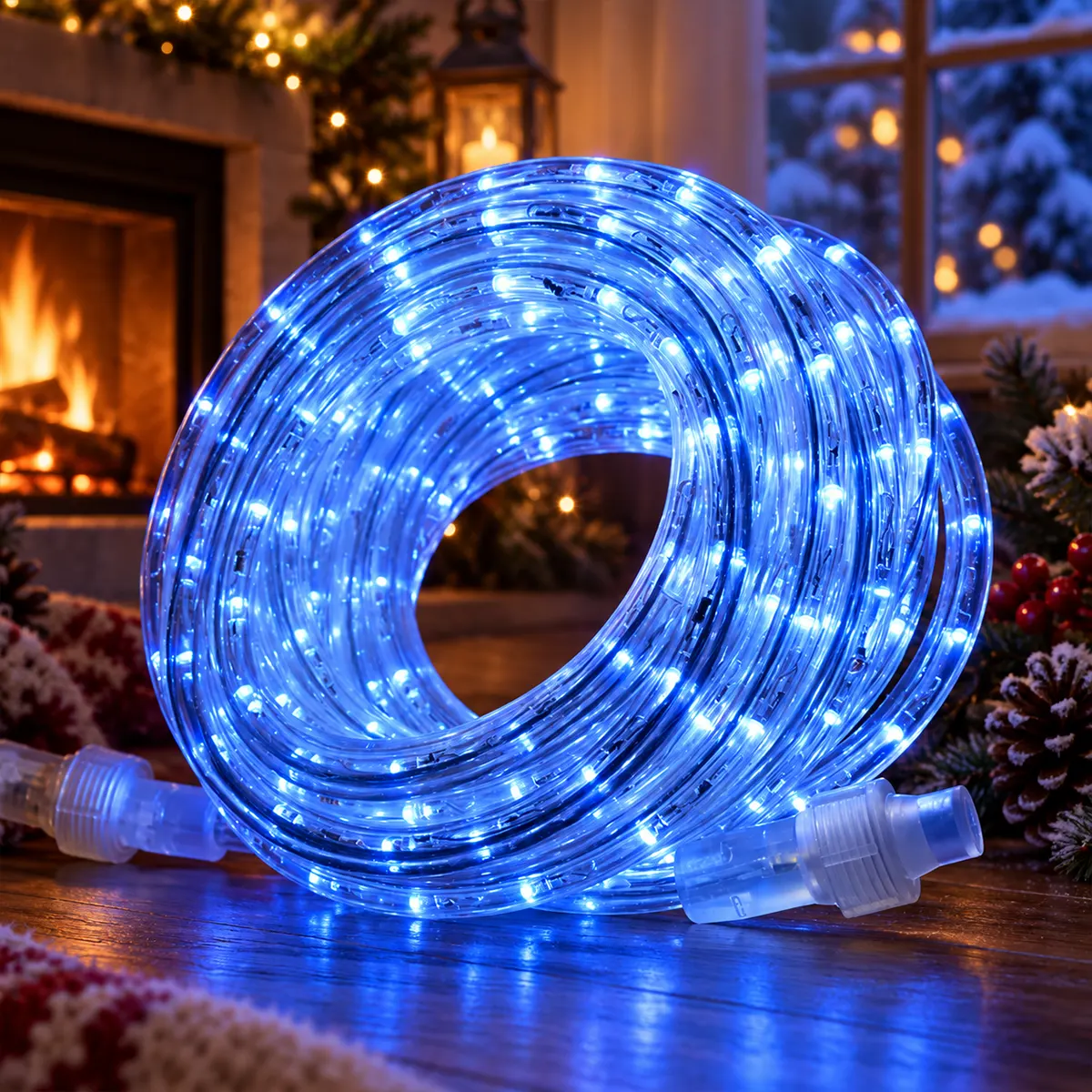 led_crevo_sa_plavim_svetlom_20m LED crevo za dekoraciju 20m sa savitljivim PVC kućištem i stabilnim plavim svetlom
