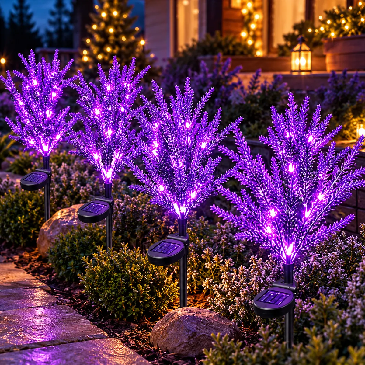 solarna_lampa_ljubicasta_lavanda_za_dvoriste Solarna lampa ljubičasta lavanda visine 67 cm daje nežan ljubičasti sjaj u dvorištu ili na terasi