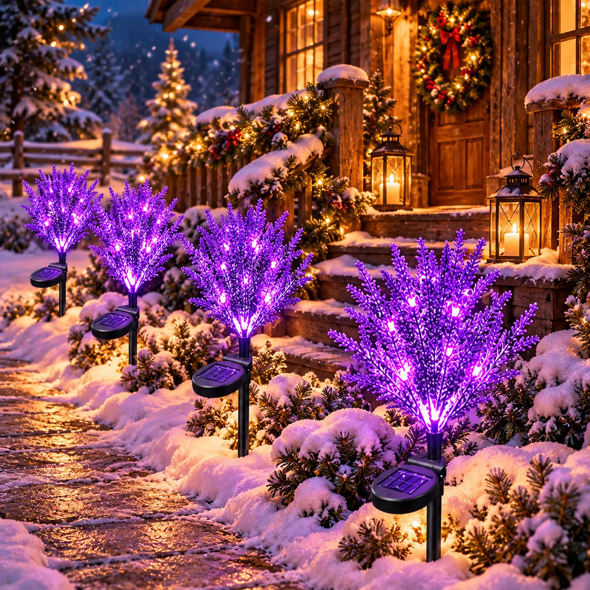 solarna_led_lampa_za_bastu_lavanda Solarna lampa ljubičasta lavanda