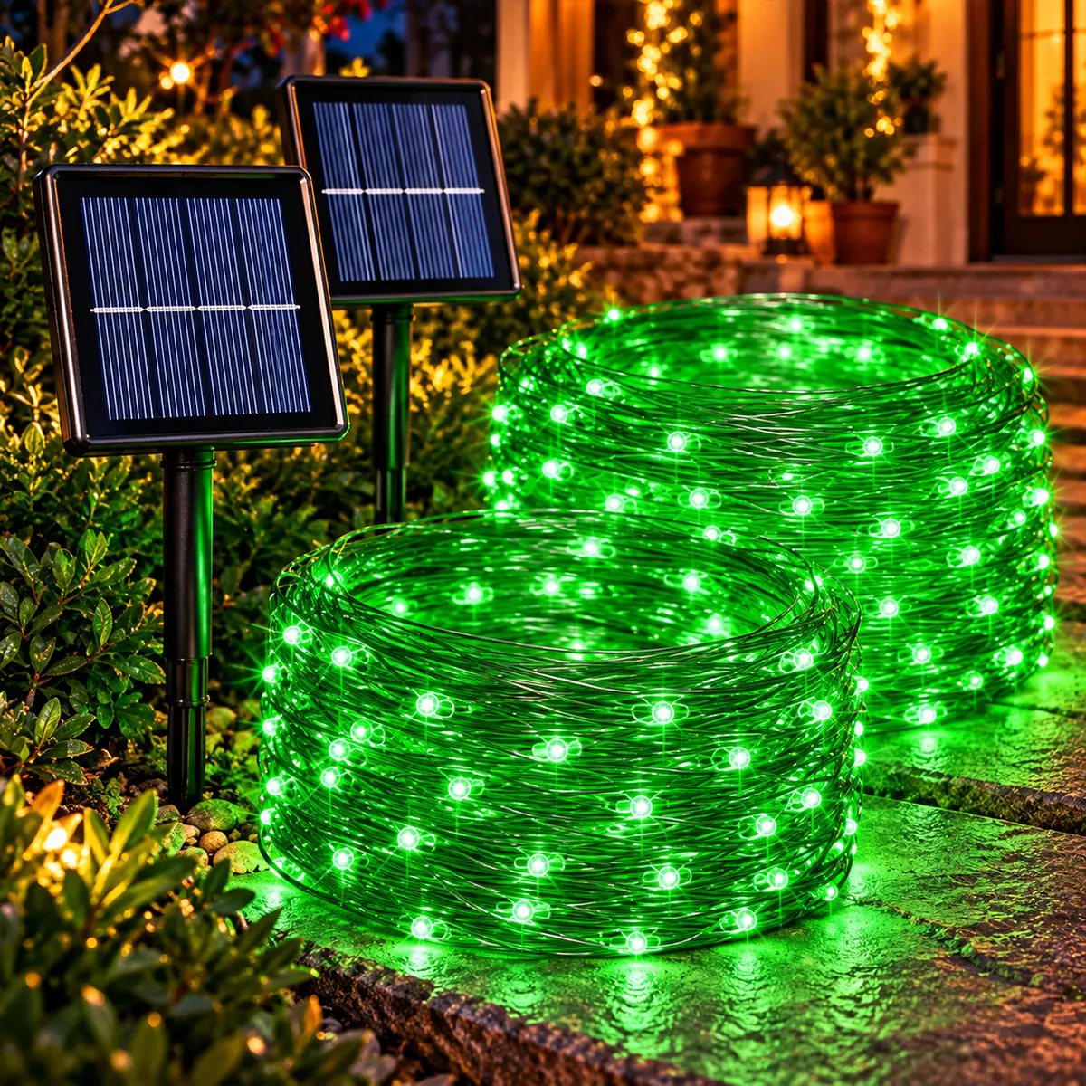 solarne_sijalice_zelene_10m_za_dekoraciju_dvorista Solarne sijalice zelene 10m za dekoraciju sa 100 LED svetala za ogradu, staze i praznično dvorište