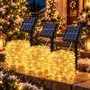 Solarne sijalice žute 30m za dekoraciju sa 300 LED svetala za topao praznični sjaj na većim površinama
