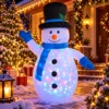 svetleci_snesko_belic_na_naduvavanje_120cm Svetleći Sneško Belić na naduvavanje visine 120 cm sa šarenim LED efektima za prazničnu dekoraciju