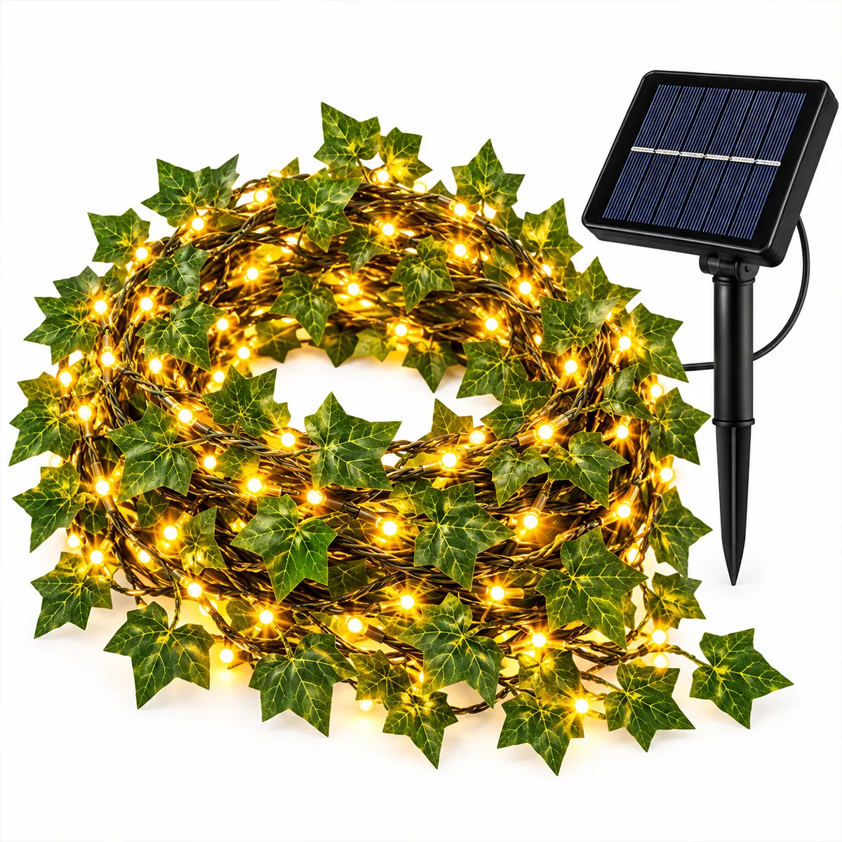 zute_solarne_lampice_sa_liscem_100_led Solarne žute sijalice sa lišćem 10m
